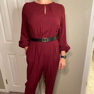 Maroon Old Navy jumpsuit